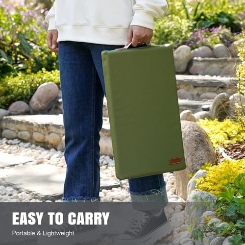 Extra Thick Kneeling Pad, 1 Pack, Green, 17.5 x 11 x 2in