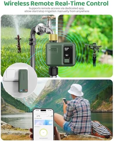 WiFi Water Timer for Garden Hose, 3 Pc Smart Sprinkler Controller