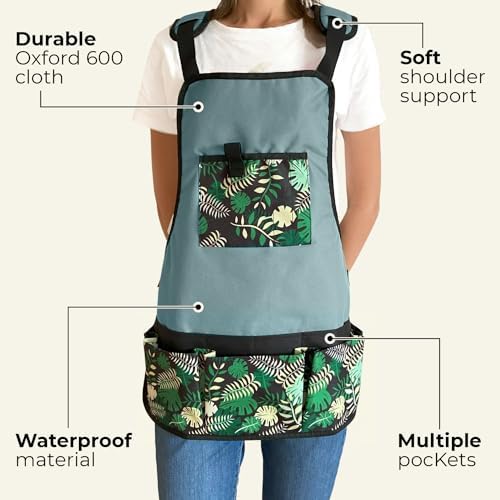 Garden Aprons for Women with Pockets - Gardening Apron - Florist Apron - Gifts for Gardeners, Artist, Painting, Art
