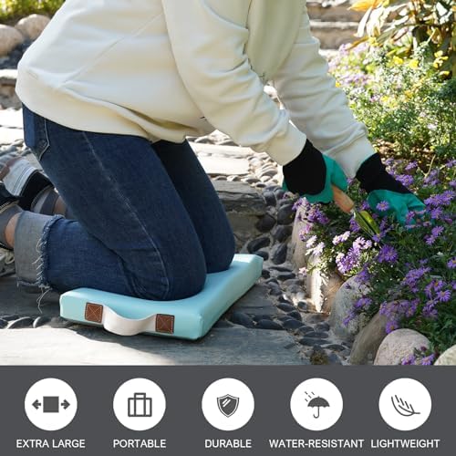 Waterproof Garden Kneeling Pad, 2in Thick, Green, 1 Pack