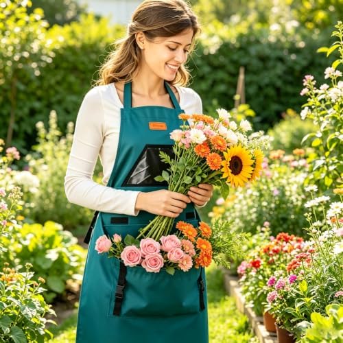 Gardening Apron with Multi Pockets for Women & Men