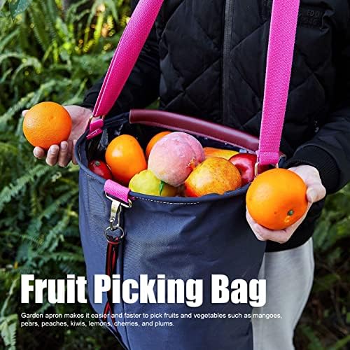 Yosoo Health Gear Fruit Picking Bag Large Picking Bag Farm Garden Harvest Fruit Vegetable Picking Bag, Wear 600D Oxford Cloth Picking Bag Garden Apron for Outdoor Orchard Farm