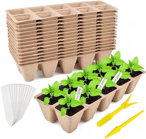 240 Cells Seed Starter Tray, 24 Pack Seed Starter Kit