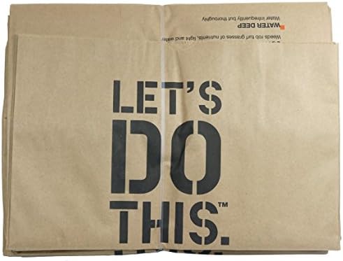 Home Depot Heavy Duty Brown Paper 30 Gallon Lawn and Refuse Bags for Home and Garden (70 Lawn Bags)