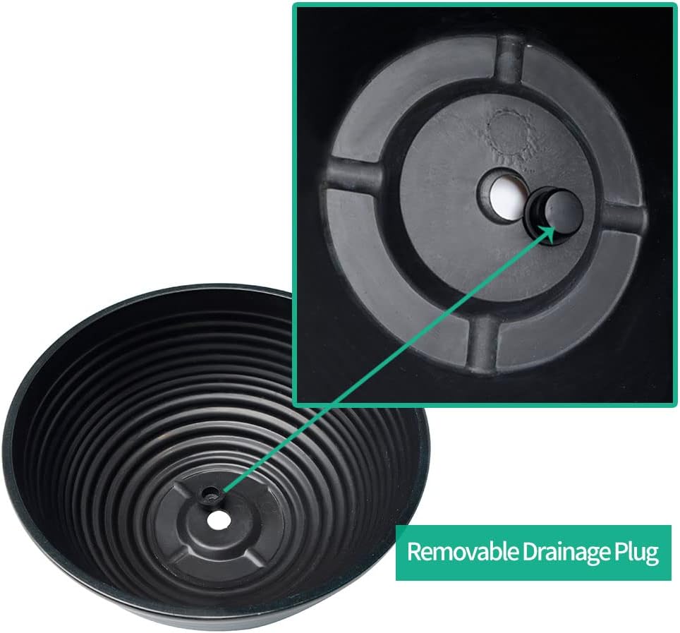 2 Pack 10 Inch Plant Pots,Durable Decorative Flower Pots Planters with Drainage Hole for Indoor and Outdoor Plants,Flowers,Succulents, Blue