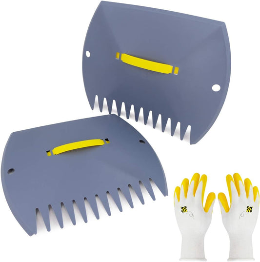 Jardineer Leaf Scoops and Claws, Lightweight Leaf Grabber Claws, Yard Scoops for Leaves, Grass, Lawn Clippings, Twigs or Debris (1 Pack)