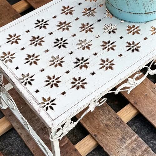 Vintage Wrought Iron Tiered Ladder Plant Stand, Corner Metal Shelves, Multipurpose Plant Bench, Potting Table & Potting Benches, Indoor Outdoor Flower Holder for Patio Garden Decor