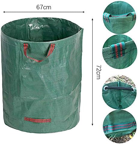 IME Reusable Gardening Lawn Leaf Bag, 272L, Green, 1 Count
