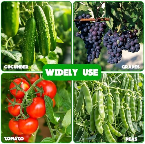 Heavy Duty Cucumber Trellis,2 Pack,No AssemblyGarden Trellis for Climbing Plants Outdoor,Cucumber Trellis, A-Frame Vegetable Frame,Vegetables Peas Beans Squash Cucumber