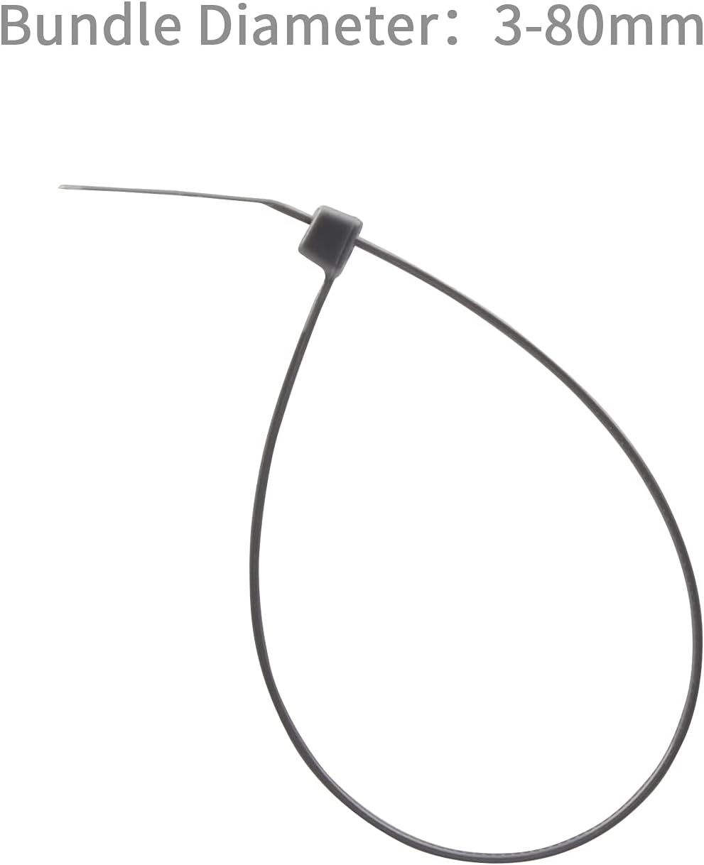 XINGO Nylon Cable Zip Ties Self Locking Plastic Wire Ties with 40 Lbs Tensile Strength for Indoor and Outdoor 12 Inch 500 Pack Silver Grey