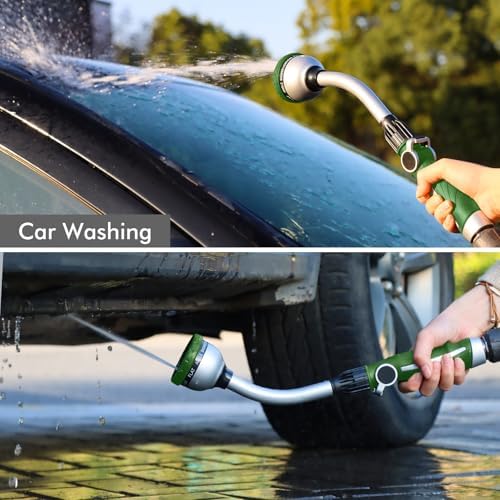 RESTMO Watering Wand Heavy Duty, 15-Inch Long Hose Nozzle Sprayer