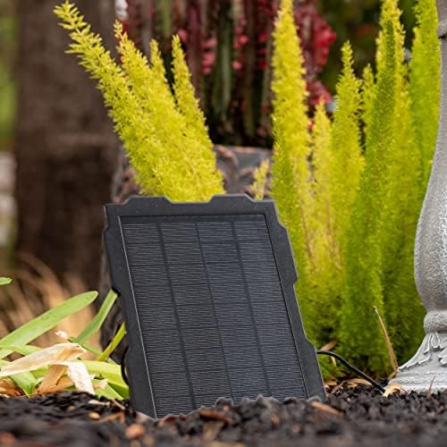 XBrand 36.2" 2-Tier Solar Water Fountain, Outdoor Freestanding Resin Bird Bath with Pump, Gray