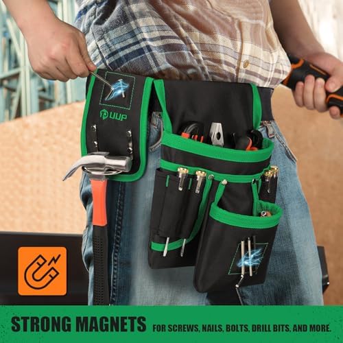 Magnetic Tool Belt for Men, 26 Pockets Heavy Duty Nail Tool Pouch Dad Gift
