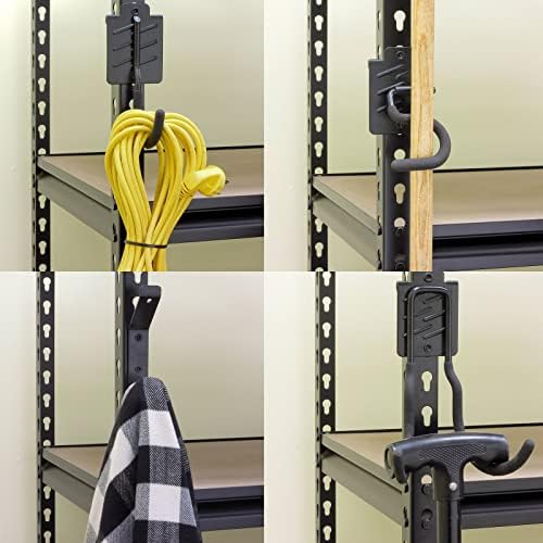 Wallmaster Boltless Shelving Hooks for 1.5 inch Keyhole Shelving Unit 7 Pcs