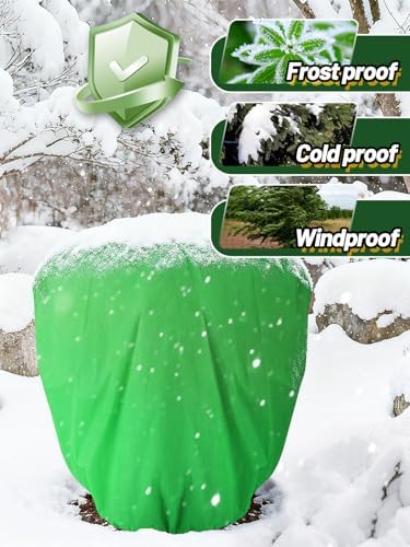 12Pcs 39.3x39.3" 70GSM Thick Plant Covers Freeze Protection for Shrub