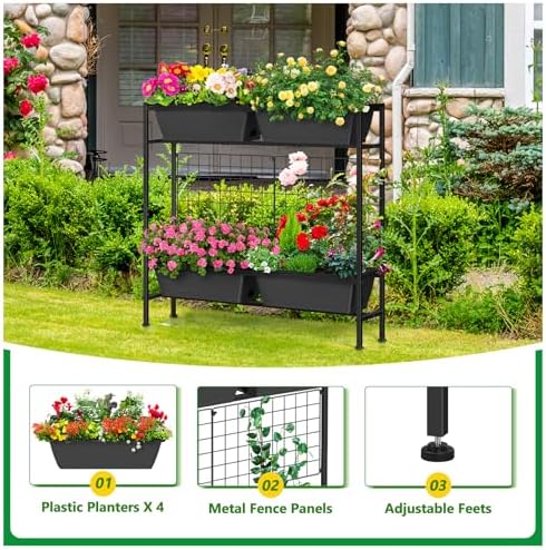 Raised Garden Beds with Legs Vertical Herb Garden Planter Indoor Outdoor