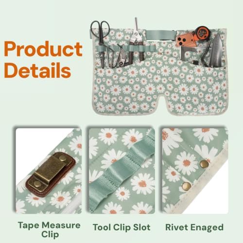 Nylon Gardening Half Apron for Women Gardener Flroist Tools Waist Belt Bag