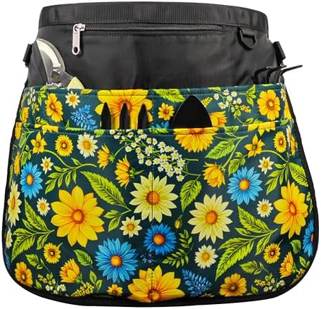 Bafelia Garden Apron for Women with 7 Pocket,Half Florist Apron Harvesting Apron