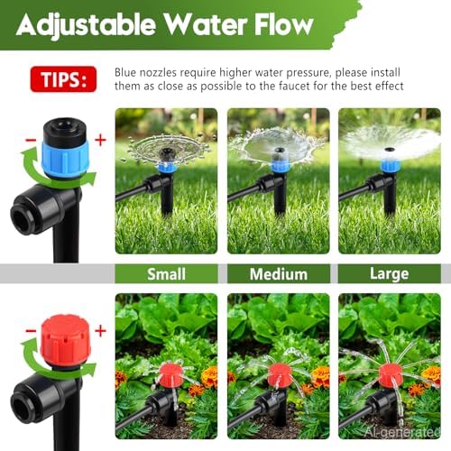 240FT Drip Irrigation System Kit, Automatic Garden Watering System
