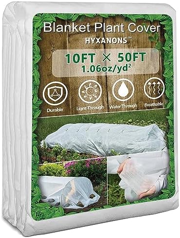 10 * 50FT Plant Covers Freeze Protection, 1.06 oz/yd² Frost Cloth Fabric