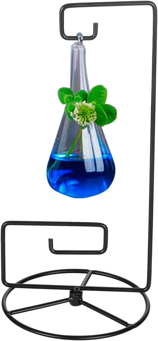 Ornament Display Stand Air Plant Stand Iron Hanging Stand Flower Pot Stand Rack Holder for Hanging Glass Globe Witch Ball Terrarium Home Wedding and Christmas Ornament