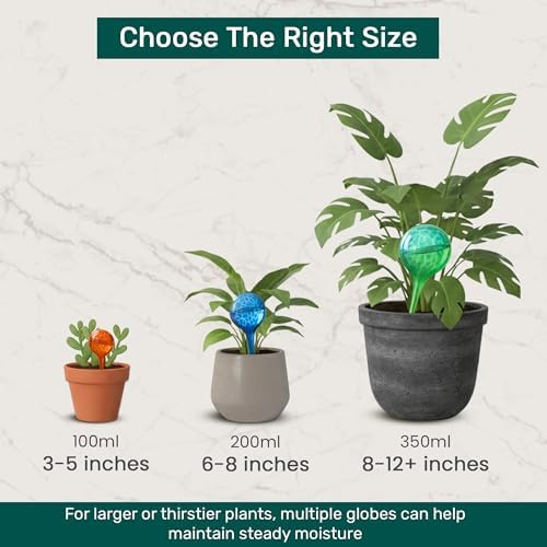Watering Globe 10 Pack – Anti-Clog Plastic Inserts for Plant Globes