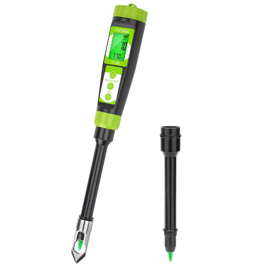 Digital Soil pH Meter for Gardeners, Soil Direct pH Tester for Plant Care, Measure pH of Solution Potting Soil Growing Media,Great for Indoor,Greenhouse,Outdoor,Garden, Lawn, Farming, Yard Use