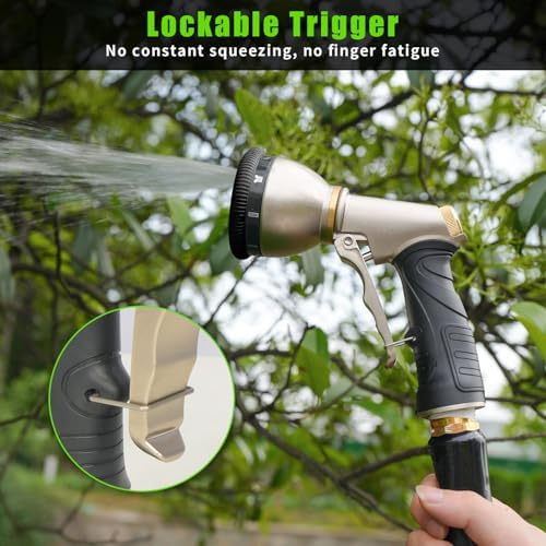Garden Hose Nozzle Sprayer, Heavy Duty Metal Water Hose Nozzle