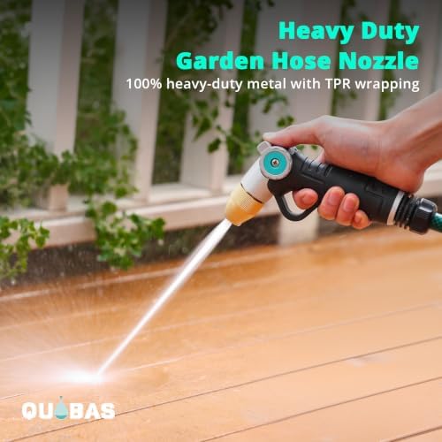 Garden Hose Nozzle Sprayer, Heavy Duty Metal Water Garden Nozzle