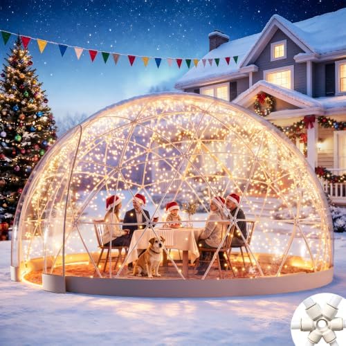 Garden Dome Tent 12 Ft Clear Bubble Tent House for 4–8 Person