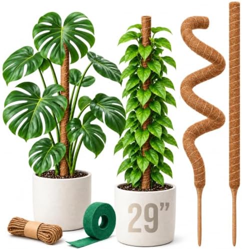 Craft911 29" Moss Pole Monstera Plant Support, Indoor Plant Stakes