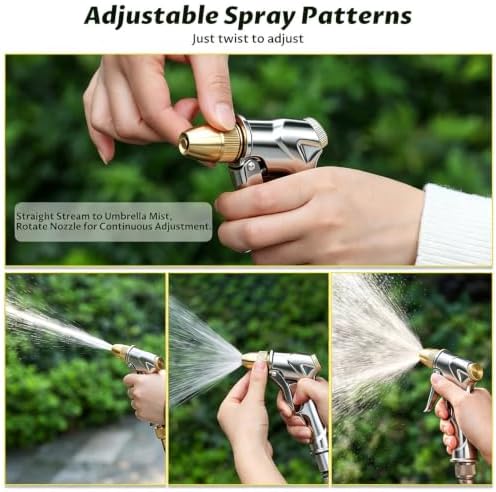 Lichamp Heavy Duty Garden Hose Nozzle Sprayer, High Pressure Water Nozzle