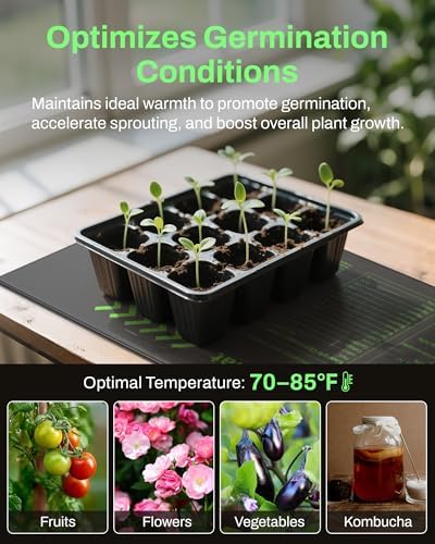 BN-LINK Seedling Heat Mats for Seed Starting Plants Germination Hydroponic