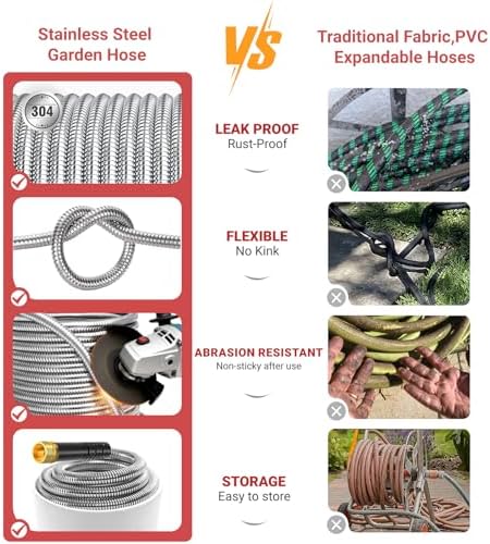 125ft Stainless Steel Garden Hose