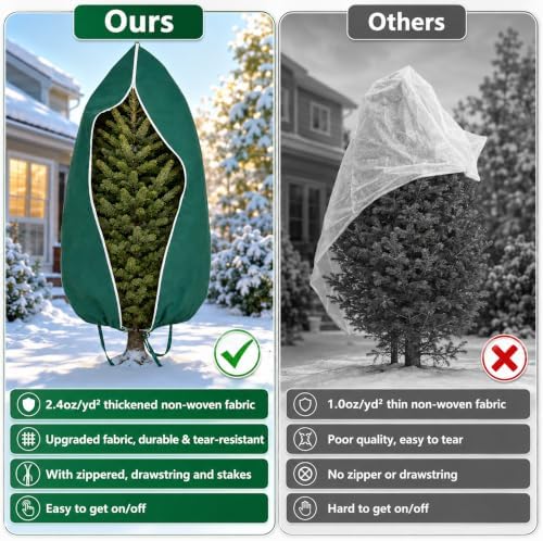 Plant Freeze Protection Covers for Winter Plants Gardens Frost, Sun, Pests