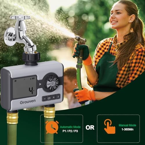 Garden Sprinkler Hose Timer Automatic Watering System 2 Outlet