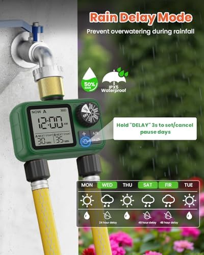 Water Timer for Outdoor Garden Hose, Sprinkler Timer for Garden