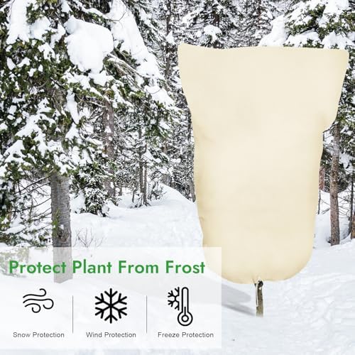 Winter Plant Covers Freeze Protection, 47×71 in Frost Cloth Blankets