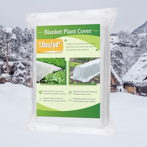 10 x 12 ft Plant Covers Freeze Protection, Easy-Cut Frost Cloth