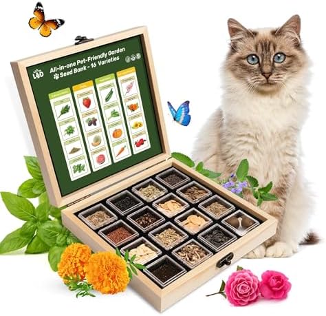 Lush&Dew Pet-Friendly Heirloom Seed Bank, Gardening Gifts for Women Men