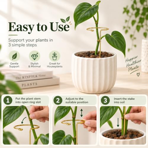 8.2in Plant Stem Support for Monstera, 10pcs Indoor Potted Plant Supports