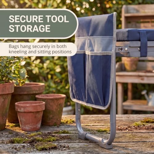 VNTA Garden Kneeler and Seat, Folding Kneeling Bench for Gardening, 2 Bags