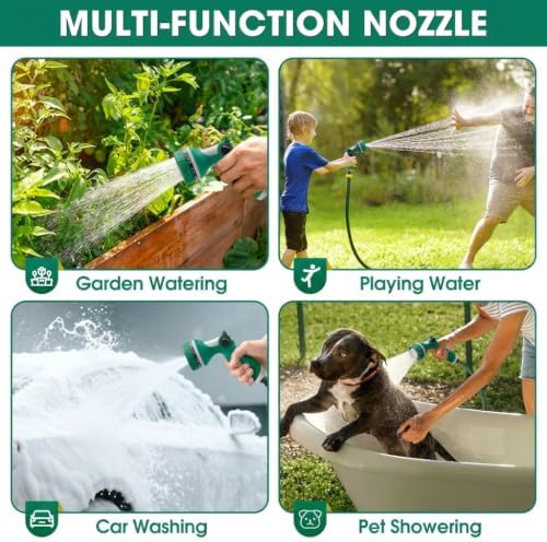 Garden Hose Nozzles,Hose Spray Nozzle with Adjustable 10 Watering Patterns