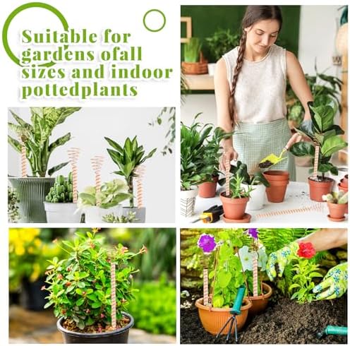 NACHLYNN 6 Pack Electroculture Plant Stakes Electro Culture Gardening Soft Copper Wire Long Copper Garden Stakes for Gardening Growing Plants and Vegetables