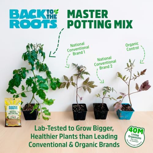 Back To The Roots Master Potting Mix, 100% Organic, Larger Plants & Blooms