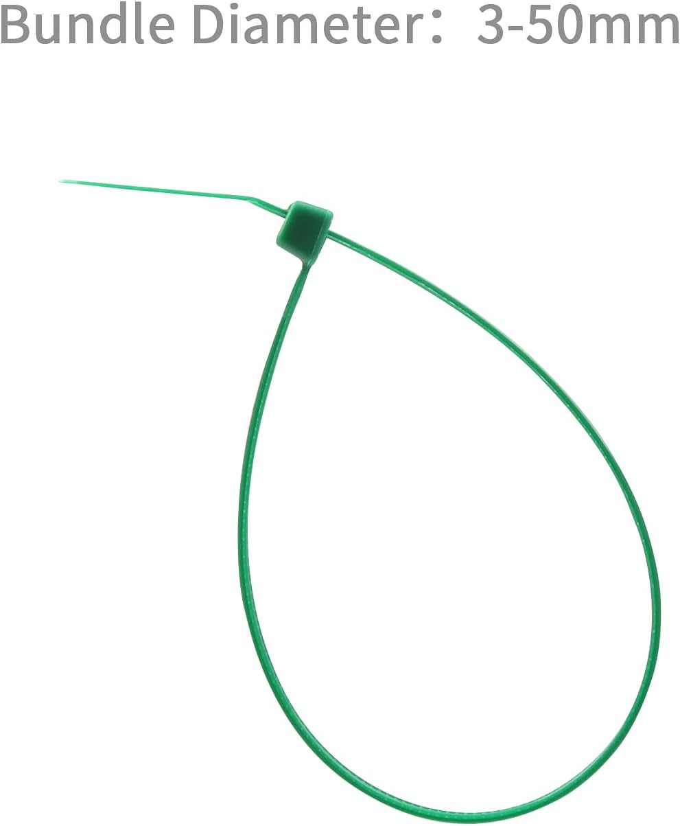 XINGO 8 Inch Green Cable Zip Ties (500 Pack), 40 Lbs Tensile Strength-Heavy Duty, Self-Locking Nylon Plastic Nylon Wire Ties for indoor and outdoor use