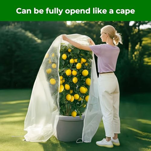 4'x6' Fruit Tree Netting with Zipper & Drawstring