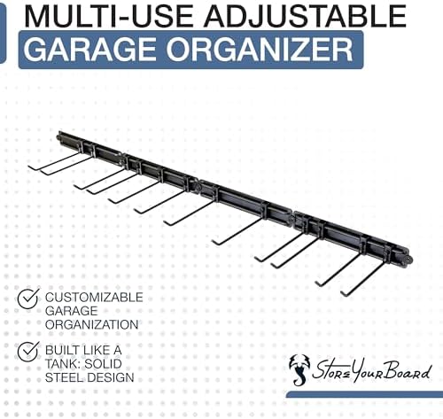 StoreYourBoard Modular Garage Tool Organizer, 64 in, Holds 600 lb