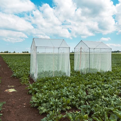 20 x 33 ft Garden Mesh Netting Insect Mosquito Net, White, 1 Pcs