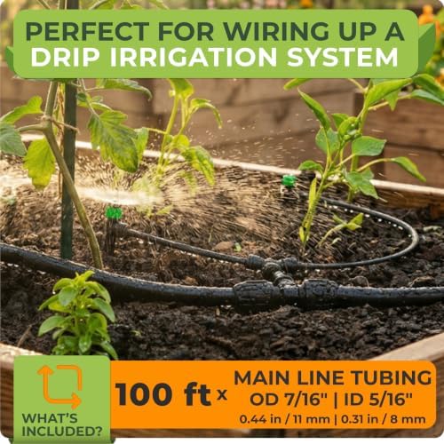 5/16" Irrigation Tubing Parts for Drip Irrigation Watering System
